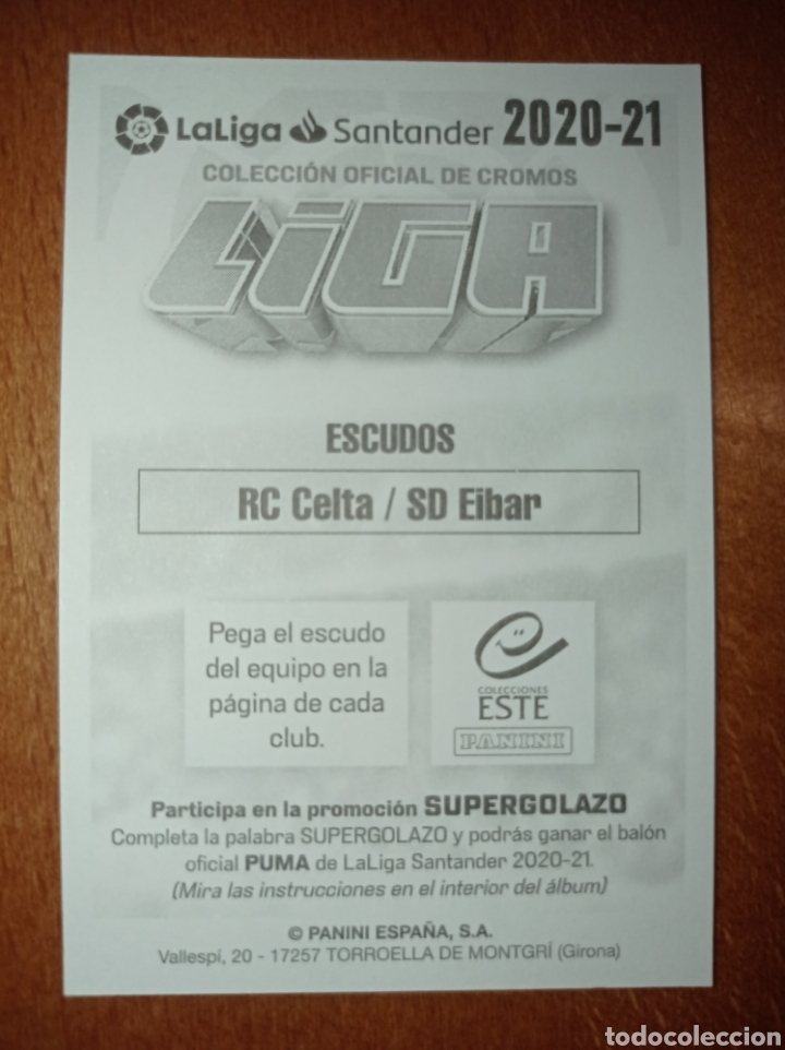 Cromos de f&uacute;tbol: Escudos celta /Eibar liga este 20/21 Panini - Foto 2