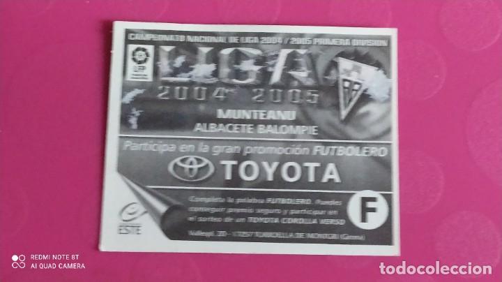 Cromos de f&uacute;tbol: MUNTEANU ALBACETE ESTE 04 05 2004 2005 - Foto 2
