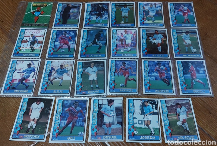 Figurine di Calcio: 23 Cromos CELTA, Las Fichas de la Liga 96-97 -Mundicromos- (F&uacute;tbol)