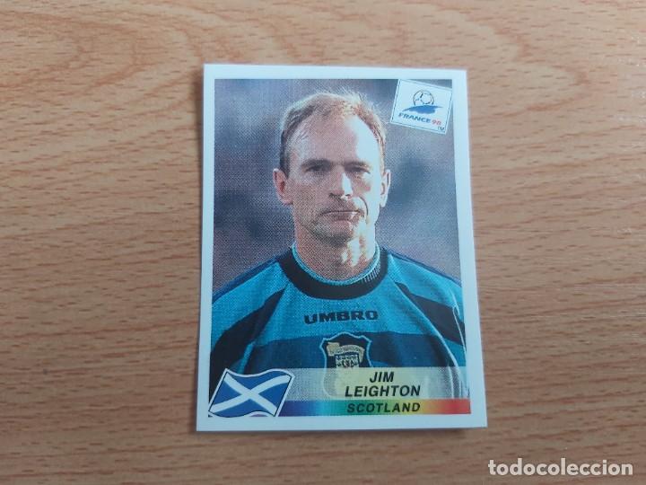 Cromos de f&uacute;tbol: CROMO FUTBOL MUNDIAL FRANCIA 98 EDITORIAL PANINI 34.JIM LEIGHTON-ESCOCIA-NUNCA PEGADO