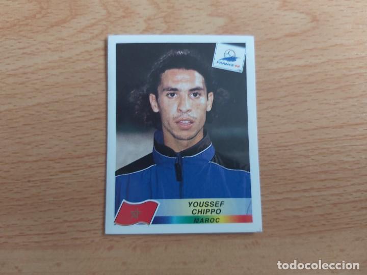 Cromos de f&uacute;tbol: CROMO FUTBOL MUNDIAL FRANCIA 98 EDITORIAL PANINI 60.CHIPPO-MARRUECOS-NUNCA PEGADO