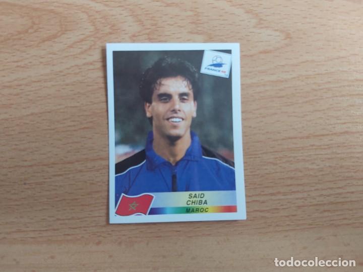 Cromos de F&uacute;tbol: CROMO FUTBOL MUNDIAL FRANCIA 98 EDITORIAL PANINI 64.CHIBA-MARRUECOS-NUNCA PEGADO