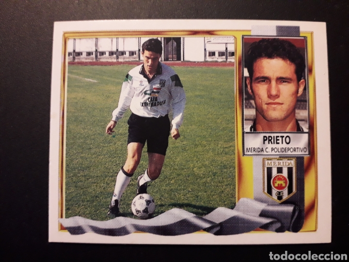 Fu&szlig;ball-Sticker: PRIETO M&Eacute;RIDA ESTE 95-96 1995-1996. SIN PEGAR. VER FOTOS. PEDIDO M&Iacute;NIMO 3&euro;
