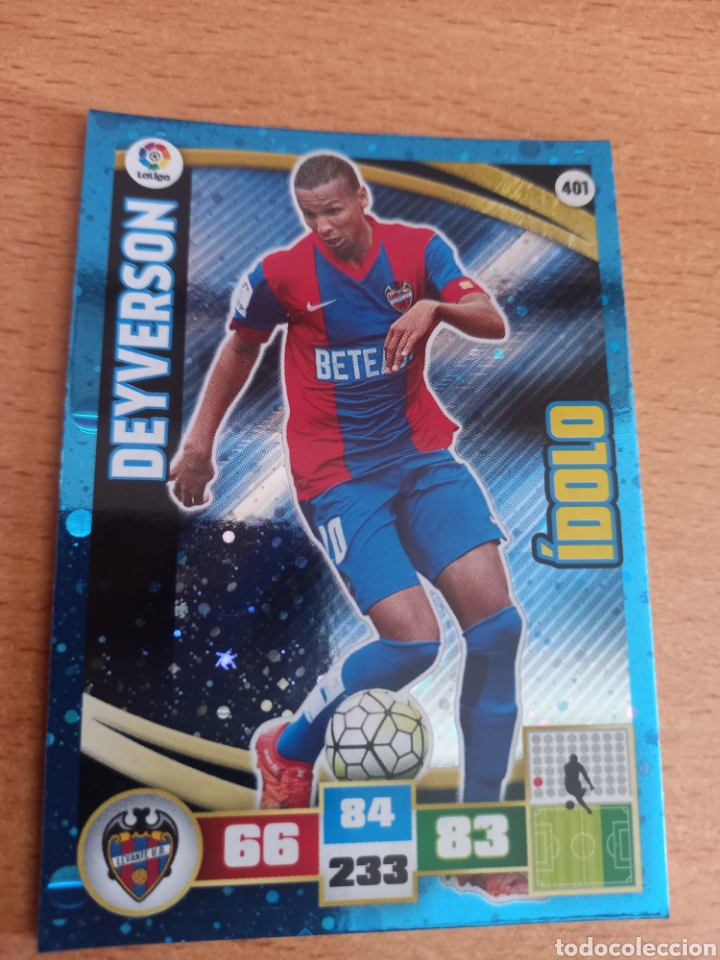Fu&szlig;ball-Sticker: Panini Adrenalyn 2015 2016 15 16 401 Deyverson Levante &iacute;dolo