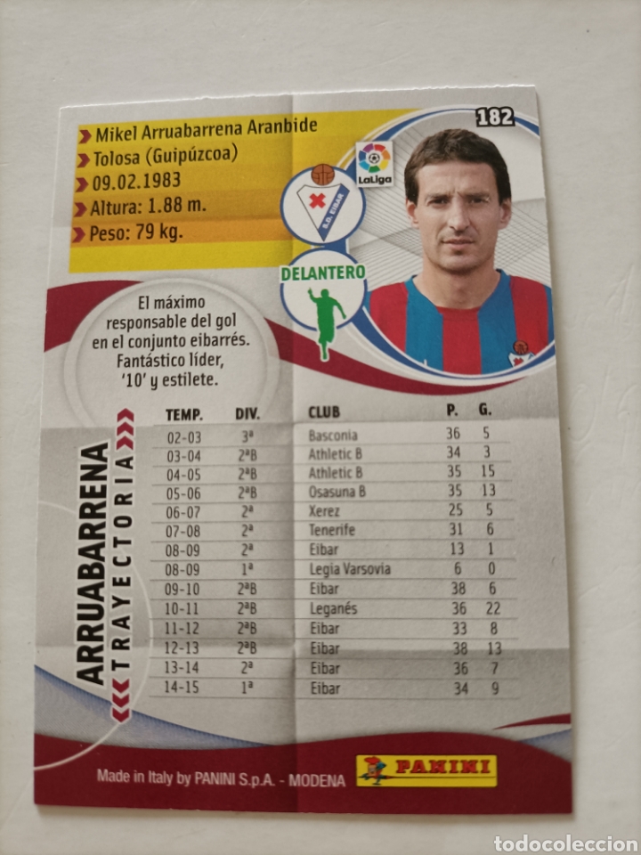 Cromos de f&uacute;tbol: Arruabarrena. Eibar. Megacracks 2015/16 - Foto 2