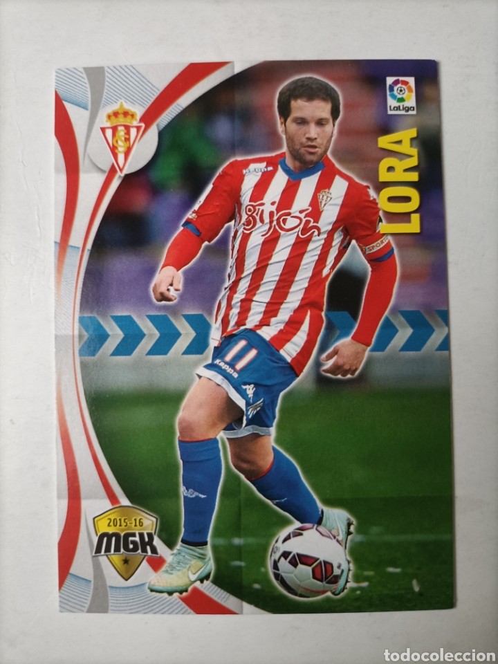 Cromos de f&uacute;tbol: Lora. Sporting de Gij&oacute;n. Megacracks 2015/16 - Foto 1