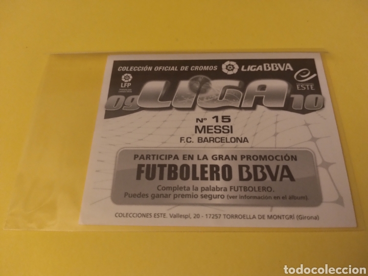 Cromos de f&uacute;tbol: Messi Colecciones Este 2009-10 - Foto 6