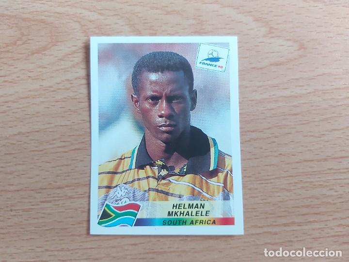 Fu&szlig;ball-Sticker: CROMO FUTBOL MUNDIAL FRANCIA 98 EDITORIAL PANINI 183.MKHALELE-SUDAFRICA-NUNCA PEGADO