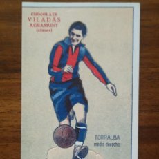 Cromos de Fútbol: TORRALBA ( F.C. BARCELONA ) 1924 - PRECIOSO CROMO TROQUELADO Y ALZABLE - CHOCOLATE VILADAS - POP-UP. Lote 337239948