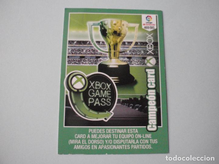 Cartes &agrave; collectionner de Football: Cromo carta futbol 469 Bis CAMPEON CARD XBOX Trading card LIGA Adrenalyn XL 2018 2019 Panini