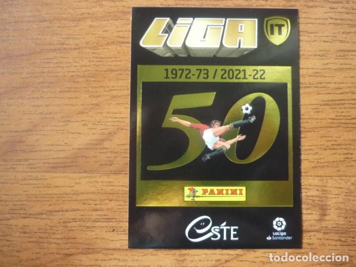 Cromos de F&uacute;tbol: ESTE 2021 2022 PANINI LA ISLA DEL TESORO 1 LOGO 50 A&Ntilde;OS - SIN PEGAR - CROMO FUTBOL LIGA 21 22