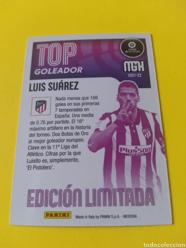 Cromos de f&uacute;tbol: Luis Su&aacute;rez Ed.limitada MGK 21-22 - Foto 3