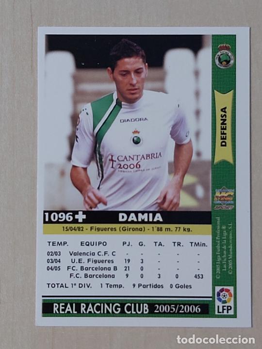 Football Stickers: N&ordm; 1096 DAMIA - LAS FICHAS DE LA LIGA 2006 - MUNDICROMO - ULTIMA HORA