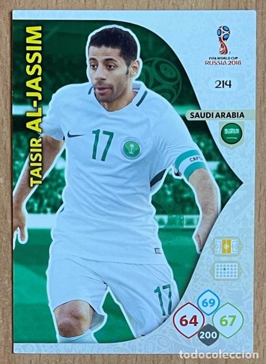 Fu&szlig;ball-Sticker: 214 TAISIR AL JASSIM ARABIA SAUDI FICHAS ALBUM ADRENALYN XL MUNDIAL RUSIA FIFA WORLD CUP RUSSIA 2018