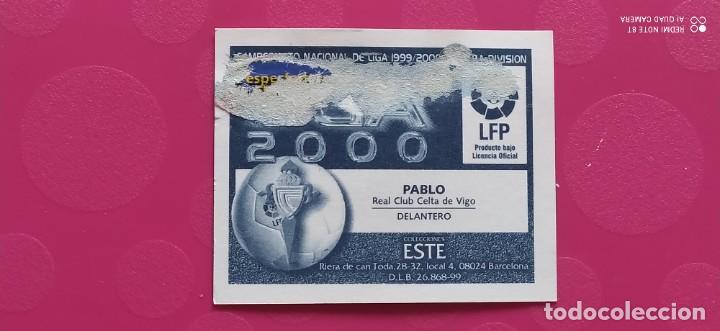 Cromos de f&uacute;tbol: PABLO CELTA ESTE 99 00 1999 2000 - Foto 2