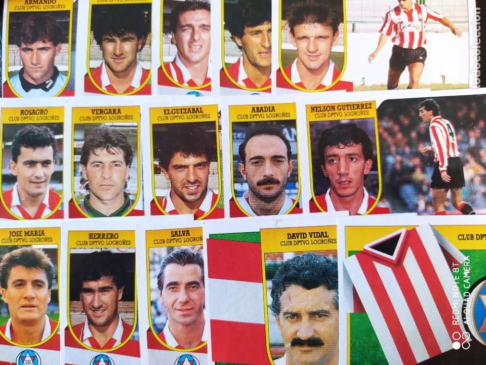 Cromos de f&uacute;tbol: LORE 15 CROMOS CD LOGRO&Ntilde;&Eacute;S ESTE 91 92 1991 1992 DESPEGADO - Foto 1