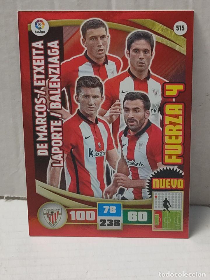 Figurine di Calcio: Cromo ADRENALYN Panini temporada 2015/2016 15 16 FUERZA 4- BILBAO - n&uacute;mero 515
