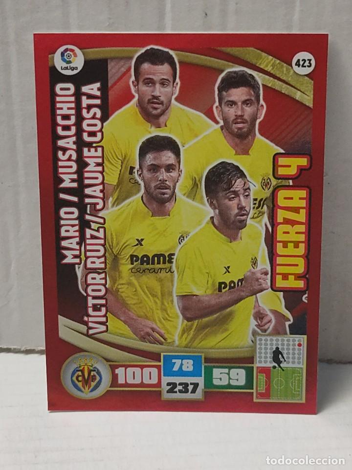Figurine di Calcio: Cromo ADRENALYN Panini temporada 2015/2016 15 16 FUERZA 4- VILLAREAL - n&uacute;mero 423