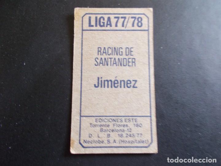 Cromos de f&uacute;tbol: JIMENEZ RACING ESTE 77-78 SIN PEGAR - Foto 2