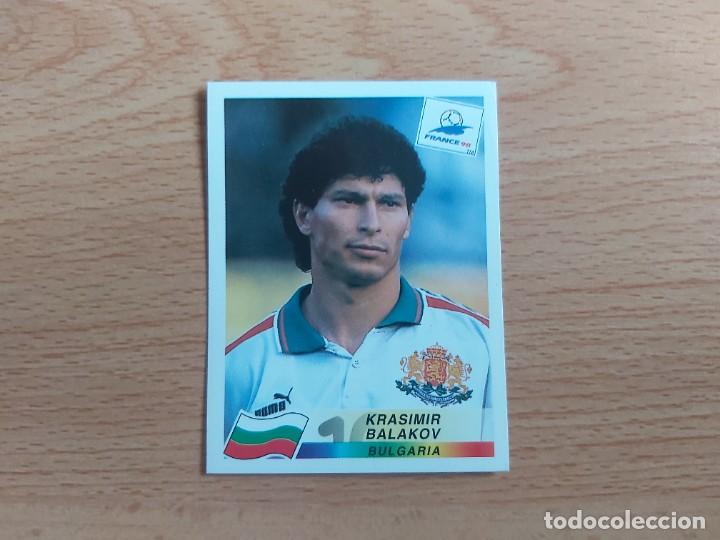 Cromos de F&uacute;tbol: CROMO FUTBOL MUNDIAL FRANCIA 98 EDITORIAL PANINI 292.BALAKOV-BULGARIA-NUNCA PEGADO
