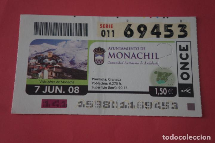 Cromos de f&uacute;tbol: CUPON DE LA ONCE MONACHIL GRANADA ANDALUCIA - Foto 1