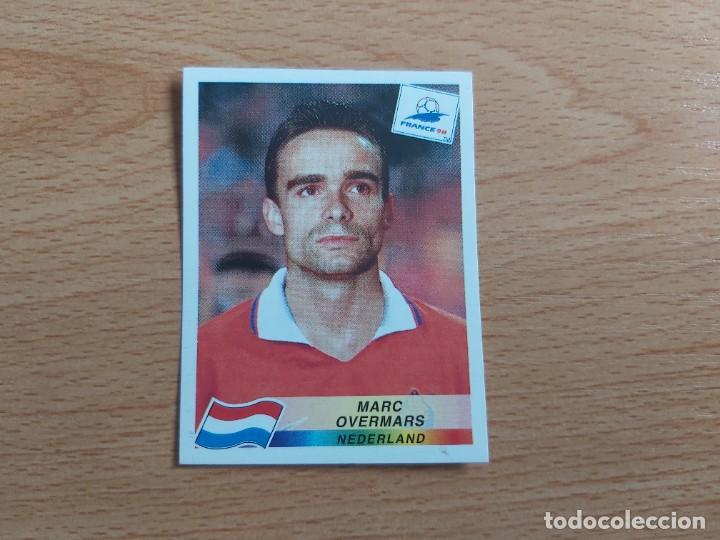 Cromos de F&uacute;tbol: CROMO FUTBOL MUNDIAL FRANCIA 98 EDITORIAL PANINI 315.OVERMARS-HOLANDA-NUNCA PEGADO