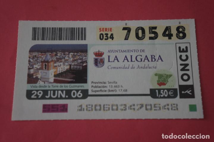 Cromos de f&uacute;tbol: CUPON DE LA ONCE LA ALGABA SEVILLA ANDALUCIA - Foto 1