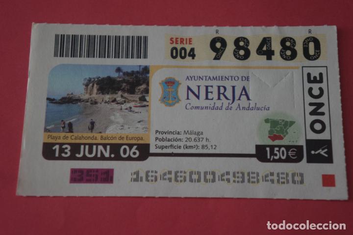 Cromos de f&uacute;tbol: CUPON DE LA ONCE NERJA MALAGA ANDALUCIA - Foto 1