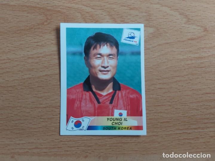 Cromos de F&uacute;tbol: CROMO FUTBOL MUNDIAL FRANCIA 98 EDITORIAL PANINI 338.YOUNG IL CHOI-COREA DEL SUR-NUNCA PEGADO