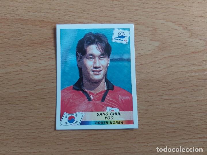 Cromos de F&uacute;tbol: CROMO FUTBOL MUNDIAL FRANCIA 98 EDITORIAL PANINI 343.SANG CHUL YOO-COREA DEL SUR-NUNCA PEGADO