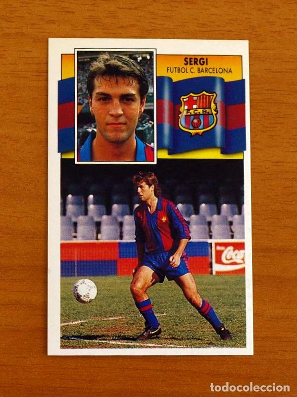 Cromos de Futbol Liga 90-91 Ediciones Este Sergi Futbol C. Barcelona
