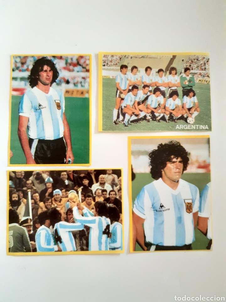Cromos de F&uacute;tbol: Cromos de Argentina Futbol en Acci&oacute;n Maradona y Kempes