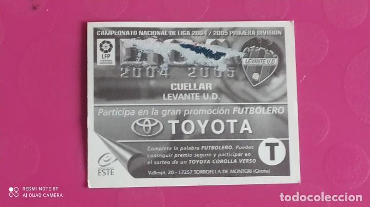 Cromos de f&uacute;tbol: CUELLAR LEVANTE ESTE 04 05 2004 2005 - Foto 2