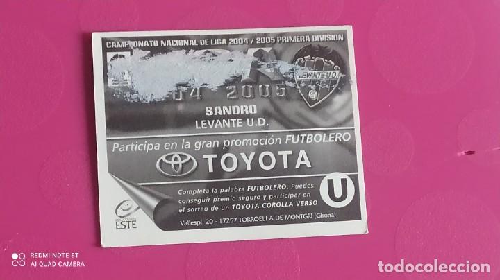 Cromos de f&uacute;tbol: SANDRO LEVANTE ESTE 04 05 2004 2005 - Foto 2