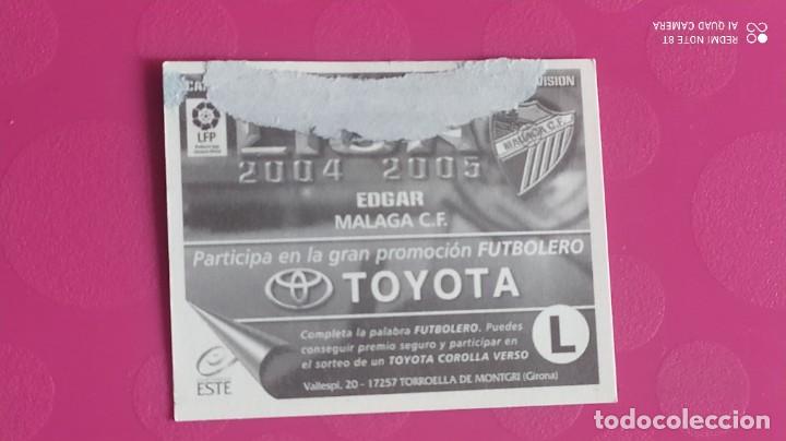 Cromos de f&uacute;tbol: EDGAR MALAGA ESTE 04 05 2004 2005 - Foto 2