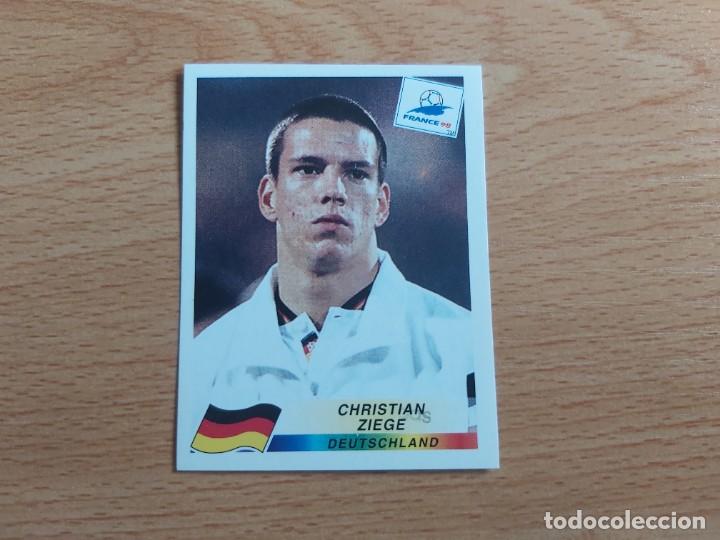 Cromos de f&uacute;tbol: CROMO FUTBOL MUNDIAL FRANCIA 98 EDITORIAL PANINI 378.ZIEGE-ALEMANIA-NUNCA PEGADO