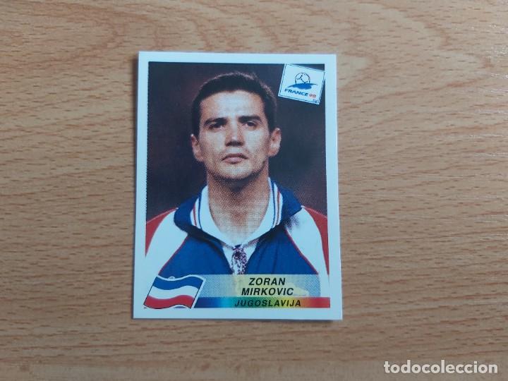 Cromos de F&uacute;tbol: CROMO FUTBOL MUNDIAL FRANCIA 98 EDITORIAL PANINI 392.MIRKOVIC-YUGOSLAVIA-NUNCA PEGADO
