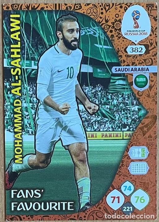 Fu&szlig;ball-Sticker: 382 AL SAHLAWI ARABIA SAUDI FANS FAVOURITE ADRENALYN XL MUNDIAL RUSIA FIFA WORLD CUP RUSSIA 2018