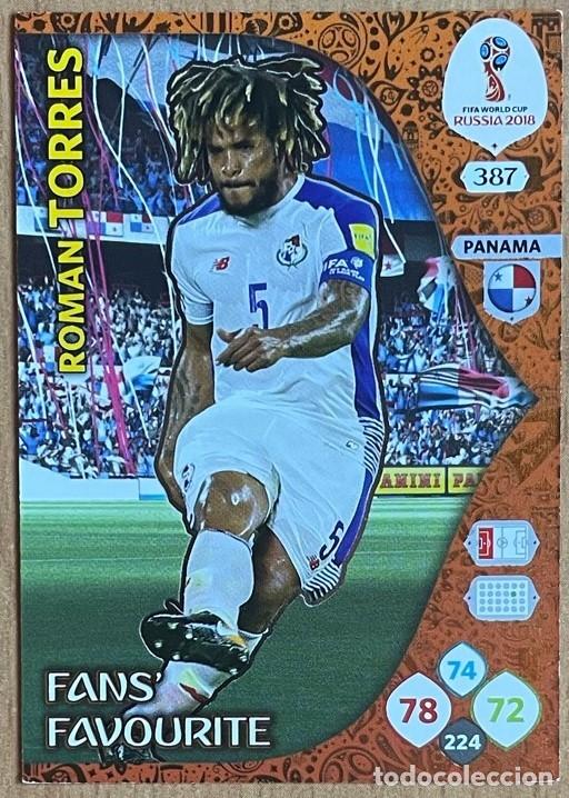 Cromos de f&uacute;tbol: 387 ROMAN TORRES PANAMA FANS FAVOURITE ADRENALYN XL MUNDIAL RUSIA FIFA WORLD CUP RUSSIA 2018