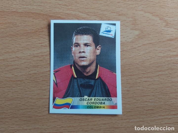 Figurine di Calcio: CROMO FUTBOL MUNDIAL FRANCIA 98 EDITORIAL PANINI 447.CORDOBA-COLOMBIA-NUNCA PEGADO