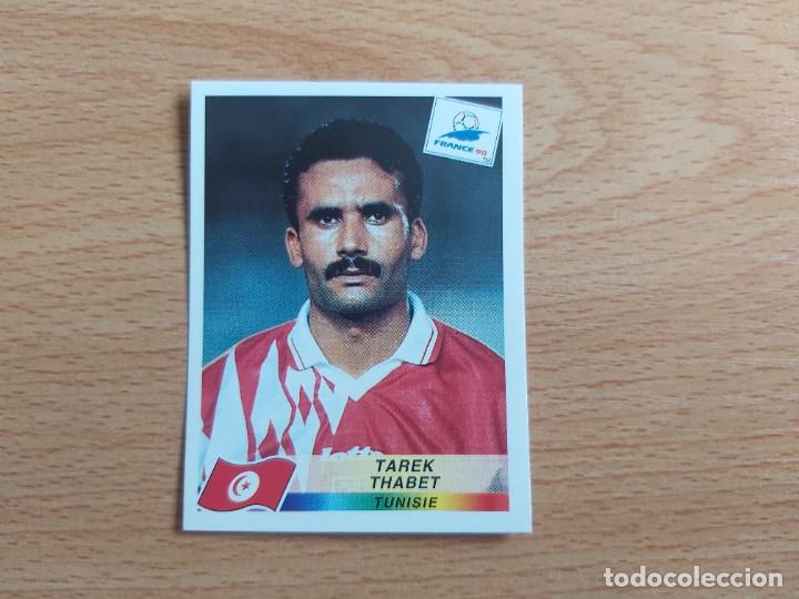 Cromos de F&uacute;tbol: CROMO FUTBOL MUNDIAL FRANCIA 98 EDITORIAL PANINI 486.THABET-TUNEZ-NUNCA PEGADO