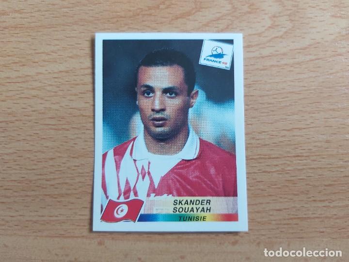 Cartes &agrave; collectionner de Football: CROMO FUTBOL MUNDIAL FRANCIA 98 EDITORIAL PANINI 492.SOUAYAH-TUNEZ-NUNCA PEGADO