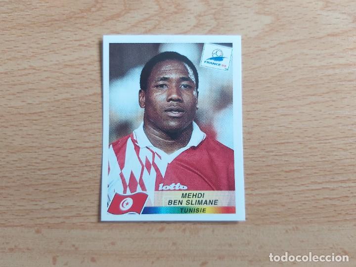 Cromos de F&uacute;tbol: CROMO FUTBOL MUNDIAL FRANCIA 98 EDITORIAL PANINI 495.BEN SLIMANE-TUNEZ-NUNCA PEGADO