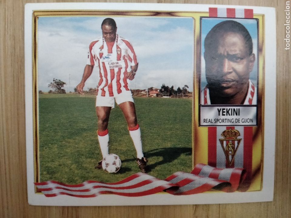 Cromos de f&uacute;tbol: YEKINI COLOCA SPORTING DE GIJON EDICIONES ESTE 95 96 1995 1996 NUEVO SIN PEGAR UNIFICO ENVIOS