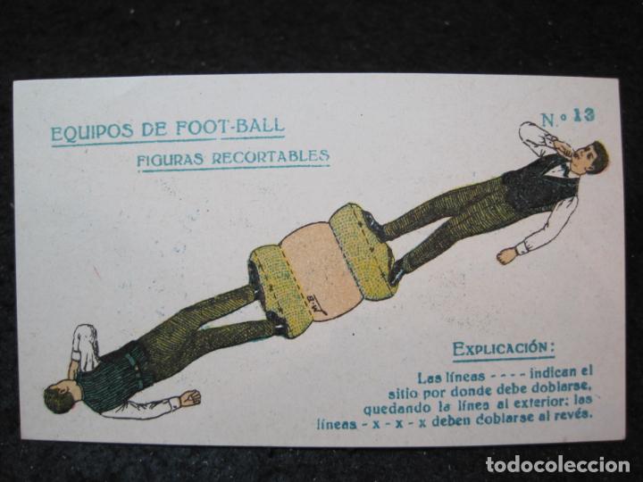 Cromos de f&uacute;tbol: EQUIPOS FOOTBALL-FIGURAS RECORTABLES-N&ordm;13-ARBITRO-CHOCOLATE JUNCOSA-CROMO FUTBOL-VER FOTOS-(93.582)