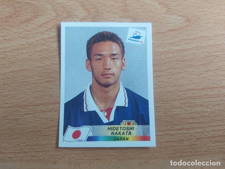 Cromos de F&uacute;tbol: CROMO FUTBOL MUNDIAL FRANCIA 98 EDITORIAL PANINI 524.NAKATA-JAPON-NUNCA PEGADO