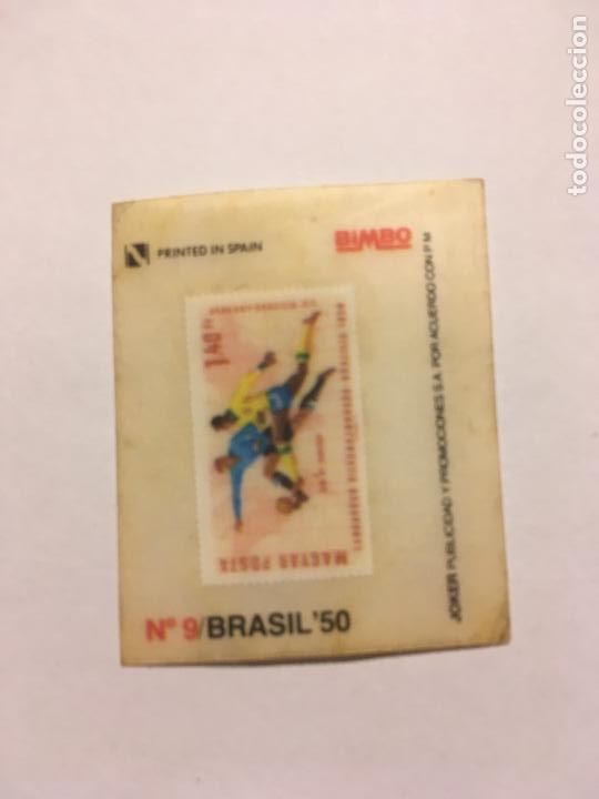 Cromos de F&uacute;tbol: historia de los mundiales naranjito bimbo cromo n&ordm; 9 nunca pegado