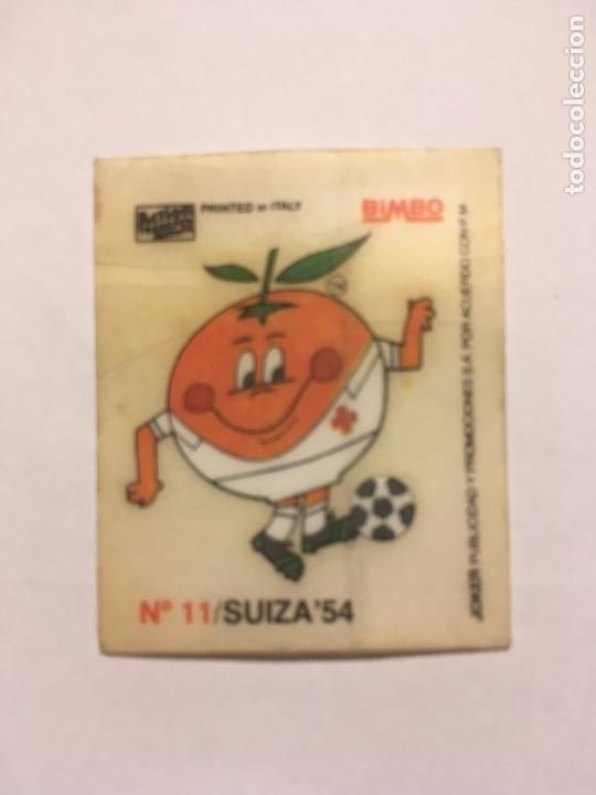 Cromos de F&uacute;tbol: historia de los mundiales naranjito bimbo cromo n&ordm; 11 nunca pegado