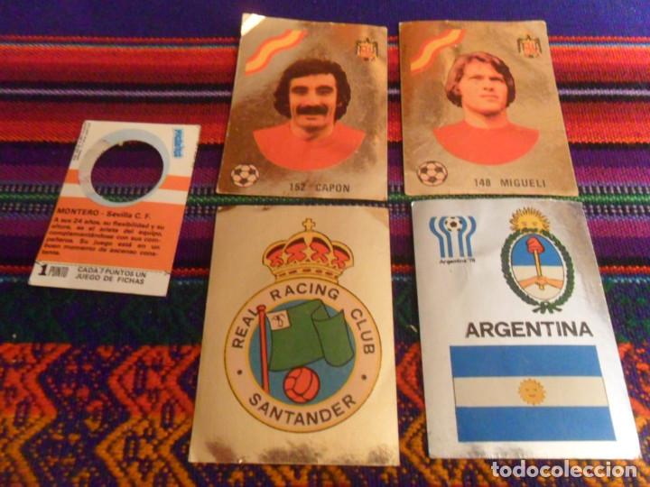 Cromos de F&uacute;tbol: CROMO SIN PEGAR LIGA ESPA&Ntilde;OLA 78 79 Y MUNDIAL ARGENTINA 1 129 148 152. REGALO PHOSKITOS MONTERO 1979