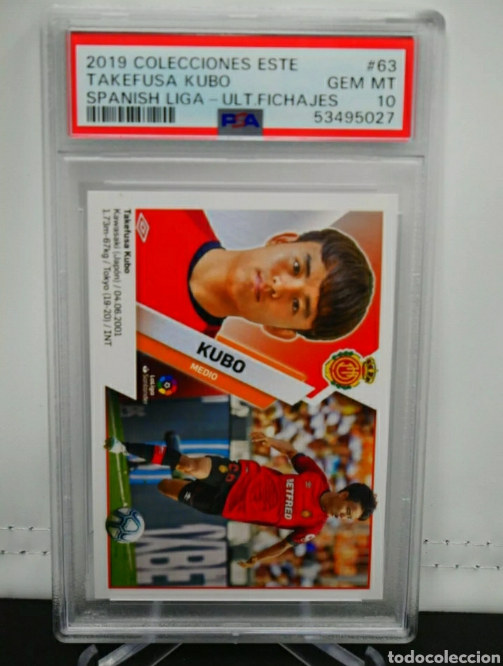 Cromos de f&uacute;tbol: Takefusa Kubo 2019-20 Collecciones ESTE PSA 10